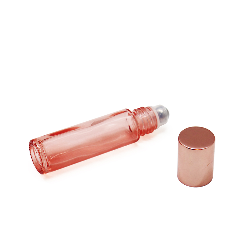 5ml 10ml perfume oil bottles rose gold lids glass cosmetic packing victoria secret pink
