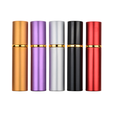 5ml 10ml travel portable glossy perfume spray bottle with glass inner liner toner