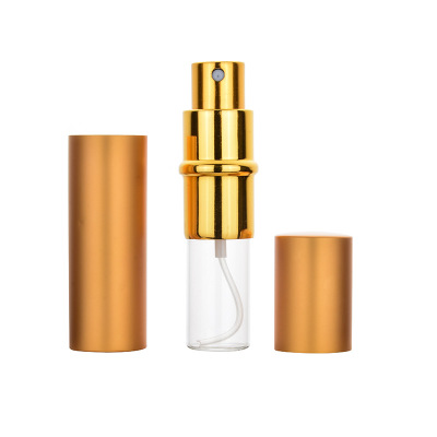 5ml 10ml travel portable glossy perfume spray bottle with glass inner liner toner