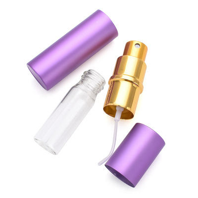 5ml 10ml travel portable glossy perfume spray bottle with glass inner liner toner