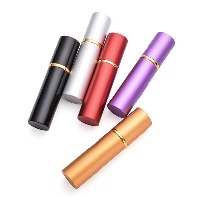5ml 10ml travel portable glossy perfume spray bottle with glass inner liner toner