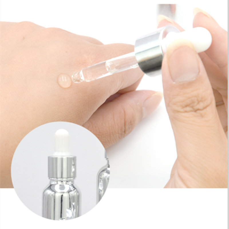5ml 10ml15ml20ml30ml50ml100ml electroplated silver essential oil bottle perfume spray bottle press emulsion glass bottle