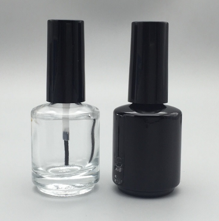 5ml, 15ml, 10ml empty square nail polish bottles with cap and brush for UV gel