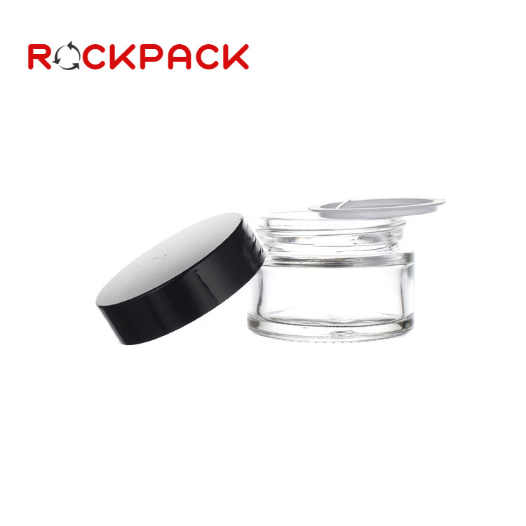 5ml 15ml 25ml glass empty eye cream jar