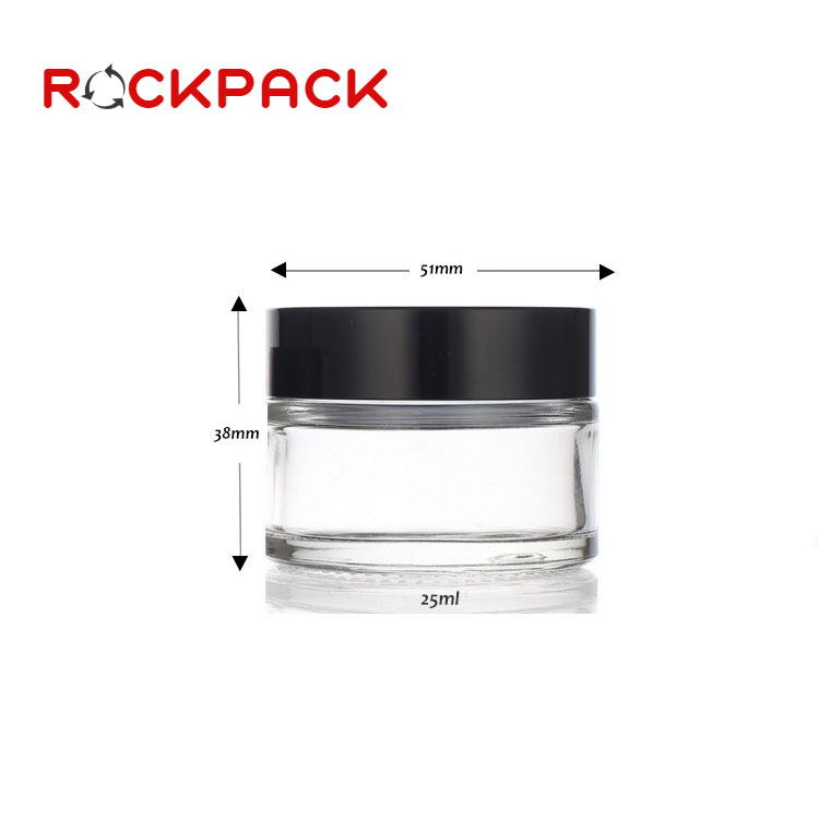5ml 15ml 25ml glass empty eye cream jar