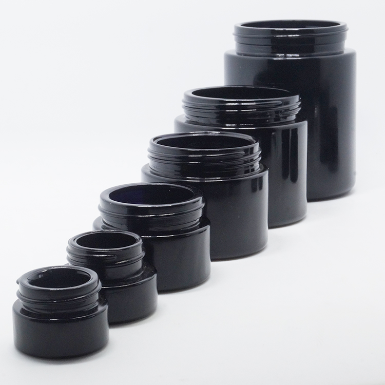 5ml 15ml 30ml 50ml 100ml 150ml 200ml 250ml uv glass jar glass jar glass bottle with plastic lid metal lid