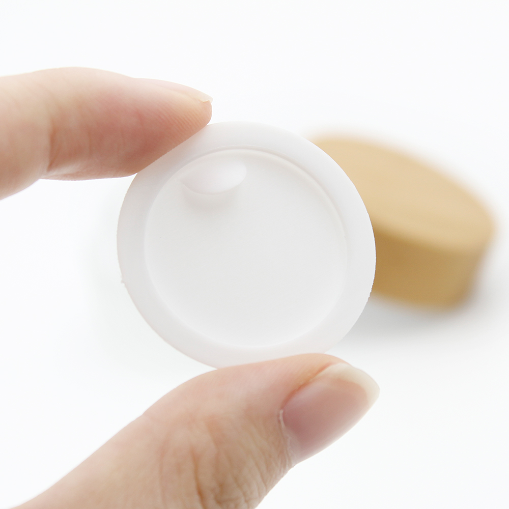 5ml 15ml 30ml 50ml 100ml Empty Cosmetic Packaging Glass Cream Jar With Bamboo Lid