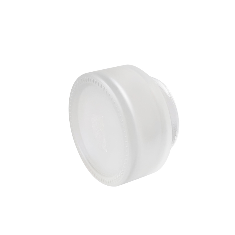 5ml 15ml 30ml 50ml 100ml clear frosted container bamboo lid glass cosmetic cream jar with bamboo lid