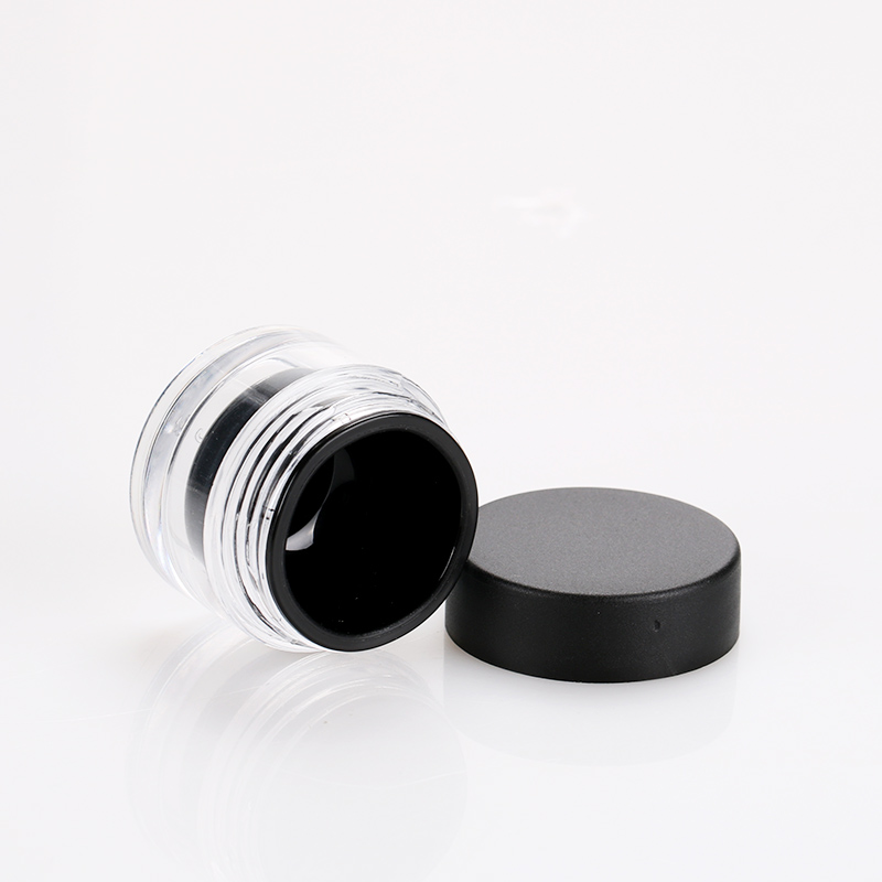 5ml 15ml 30ml 50ml black color gel acrylic cream container wholesale plastic cosmetic pot