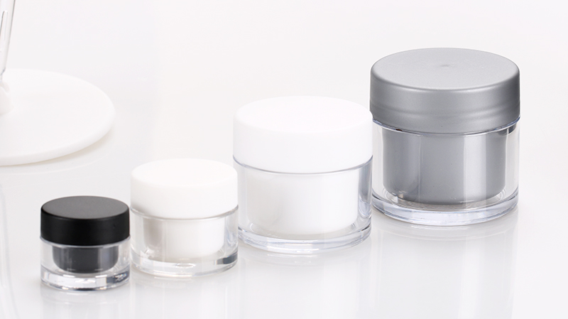 5ml 15ml 30ml 50ml black color gel acrylic cream container wholesale plastic cosmetic pot