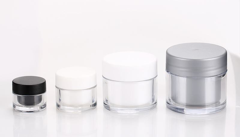 5ml 15ml 30ml 50ml double wall plastic pot empty cheap uv gel nail polish bottle for cosmetics