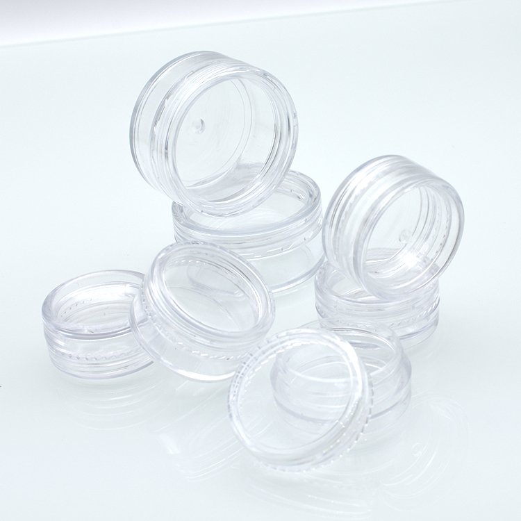 5ml 2.5ml 30ml 20ml 25ml 3ml 15ml 10g 2g 2.5g 3g 5g 10g 2ml cream jar 20 ml PS plastic clear cosmetic container cosmetic jar 5g