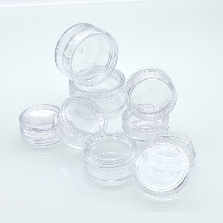 5ml 2.5ml 30ml 20ml 25ml 3ml 15ml 10g 2g 2.5g 3g 5g 10g 2ml cream jar 20 ml PS plastic clear cosmetic container cosmetic jar 5g