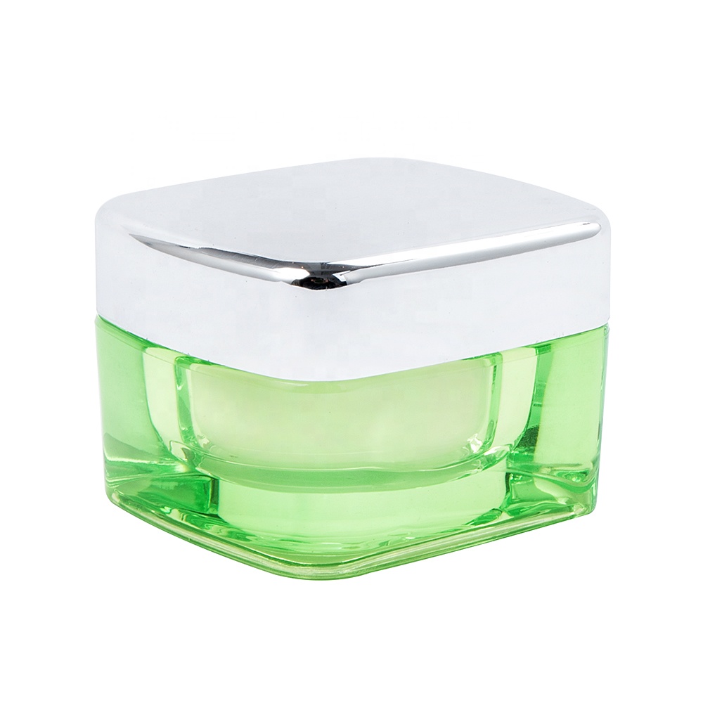 5ml 30ml 50ml Square Acrylic Cosmetic Cream Jar