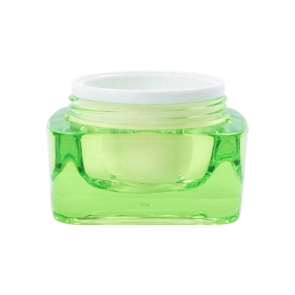 5ml 30ml 50ml Square Acrylic Cosmetic Cream Jar
