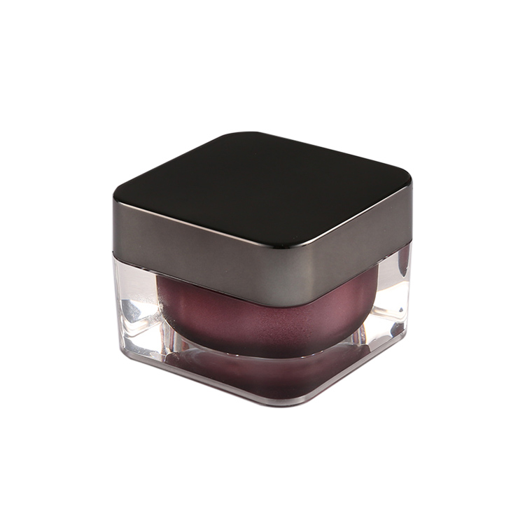 5ml 30ml 50ml red wine luxury cosmetic container acrylic square cream jar 1 oz jar