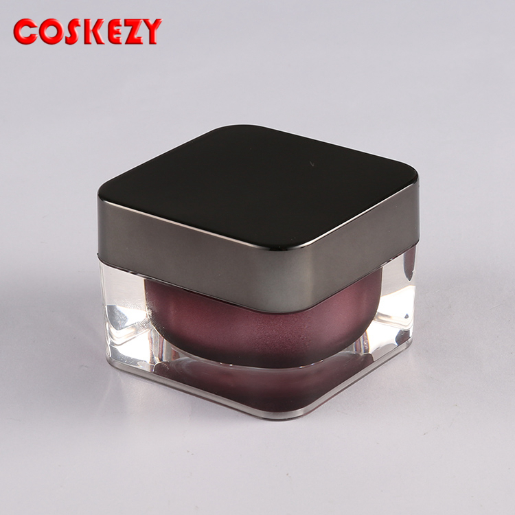 5ml 30ml 50ml red wine luxury cosmetic container acrylic square cream jar 1 oz jar