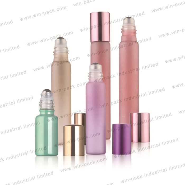 5ml 3ml amber clear gold perfume bottle roll on glass bottle essential oil roller bottles