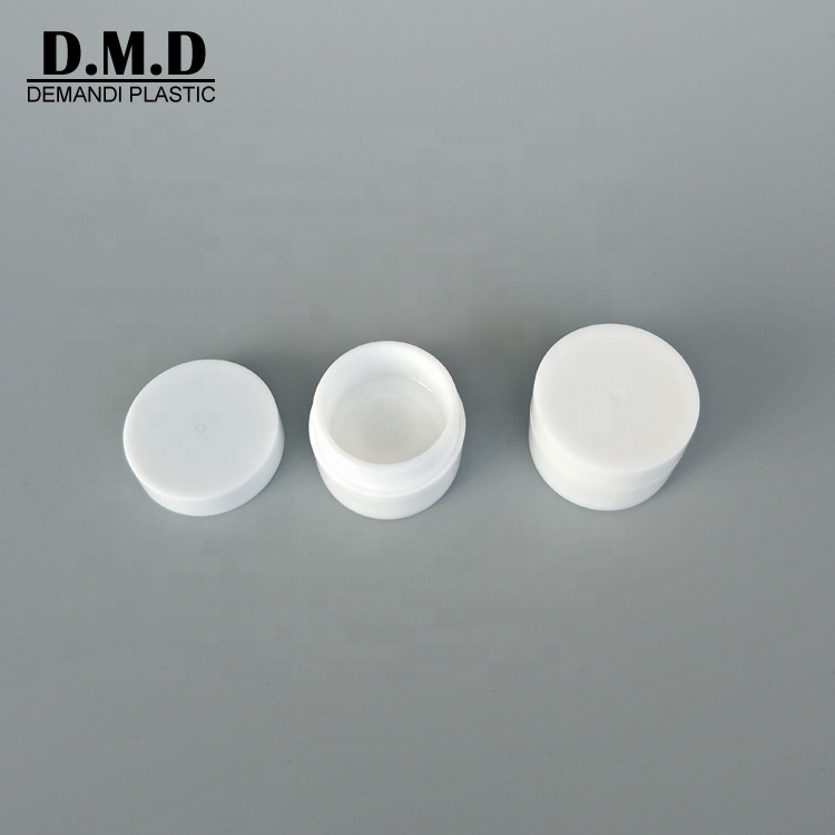 5ml 5 grams 5 ml white small plastic jar for gel