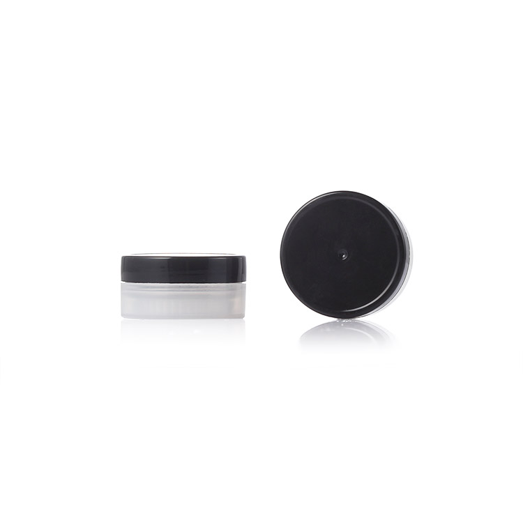 5ml 5g Black Sample Container Plastic Liner Dual Chamber Cosmetic Jar