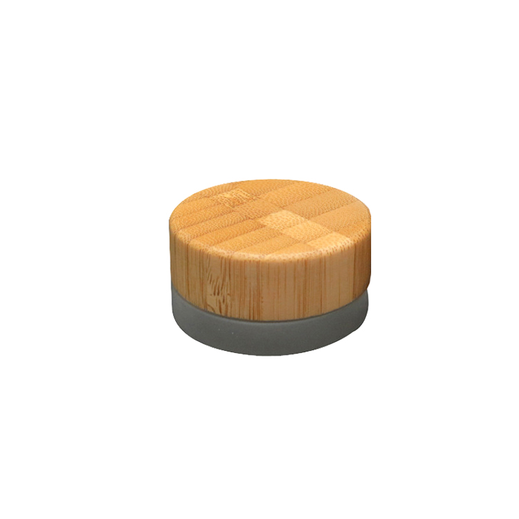 5ml 5g Small Face Cream Frosted Glass Bamboo Cosmetic Jar Suppliers