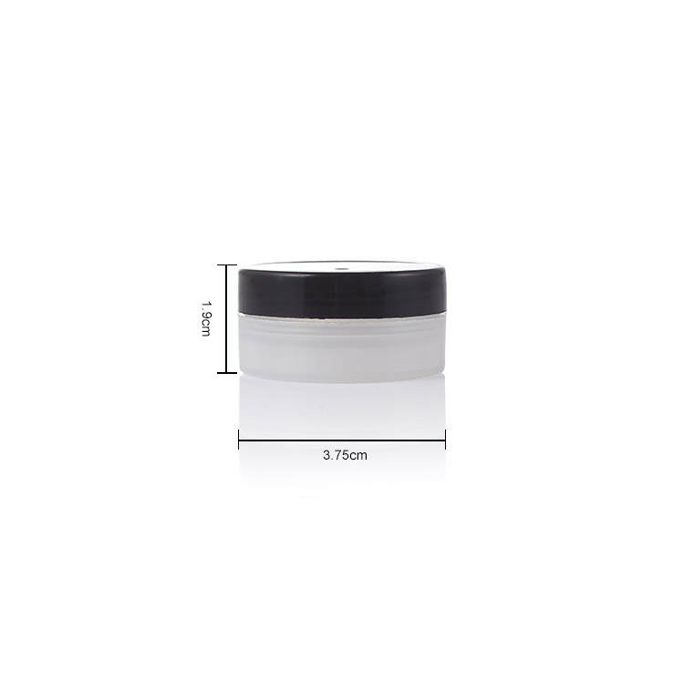5ml 5g empty eco friendly black PP double wall cosmetic jar cream container