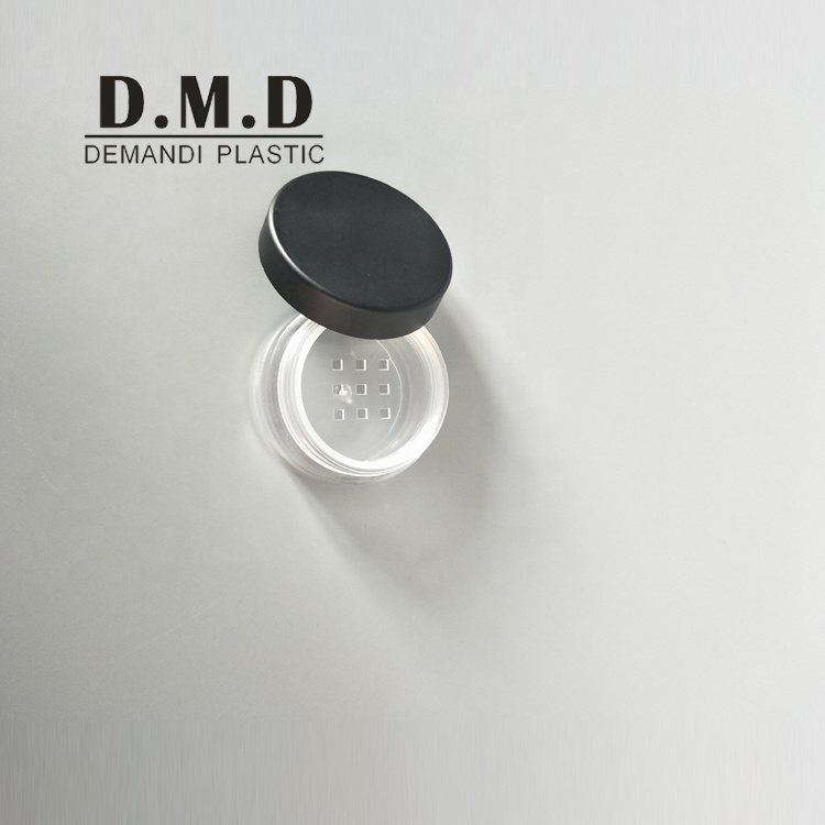 5ml 5gram 10gram 10ml round empty mineral matte black powder jar