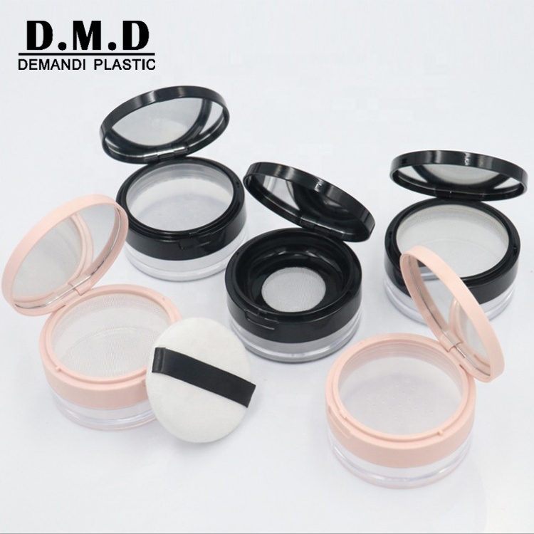 5ml 5grams 10grams 10ml black white square round powder sifter jar