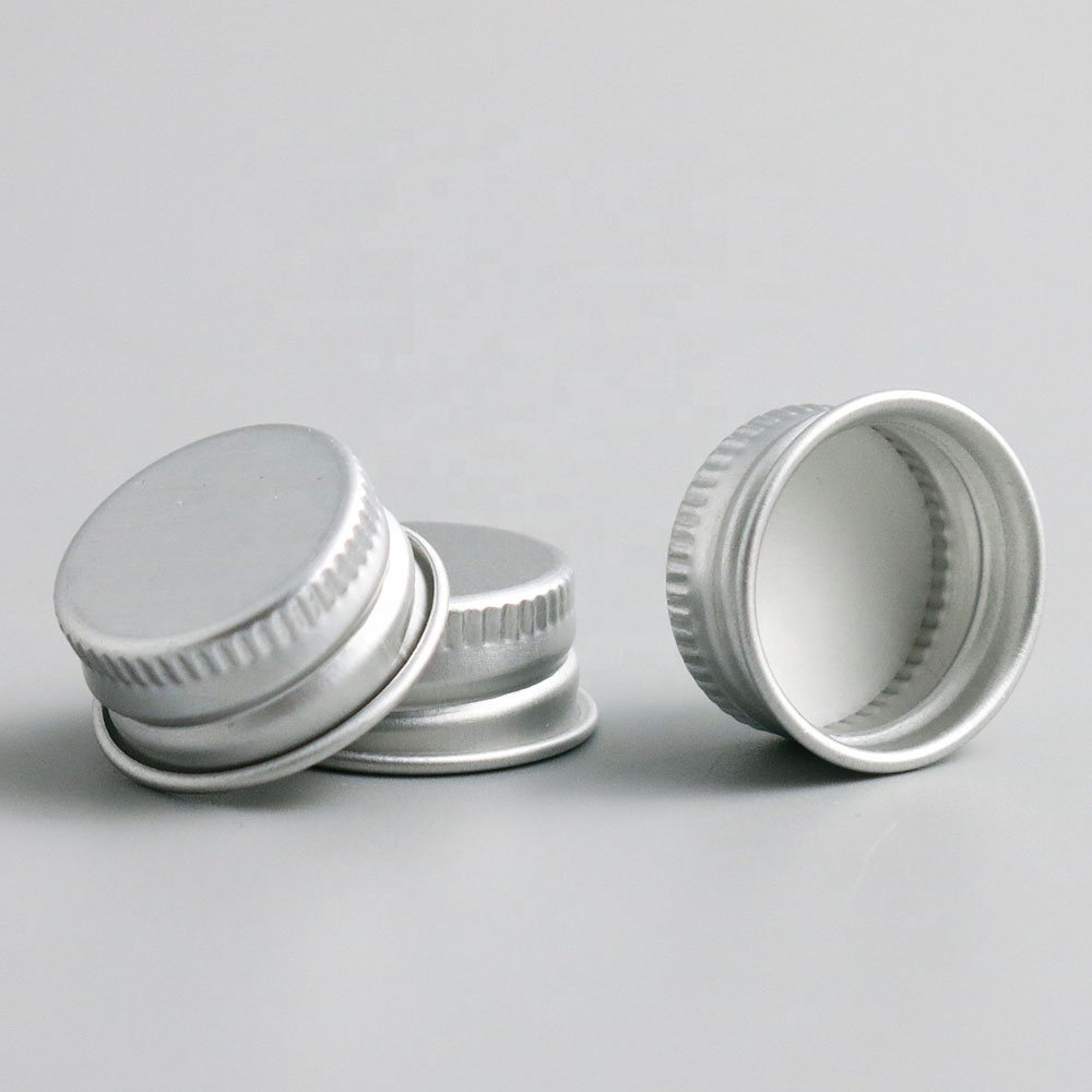 5ml 6ml 7ml 10ml 14ml cylinder empty clear mini Small glass jar bottle with screw cap Silver Aluminium lid storage packaging