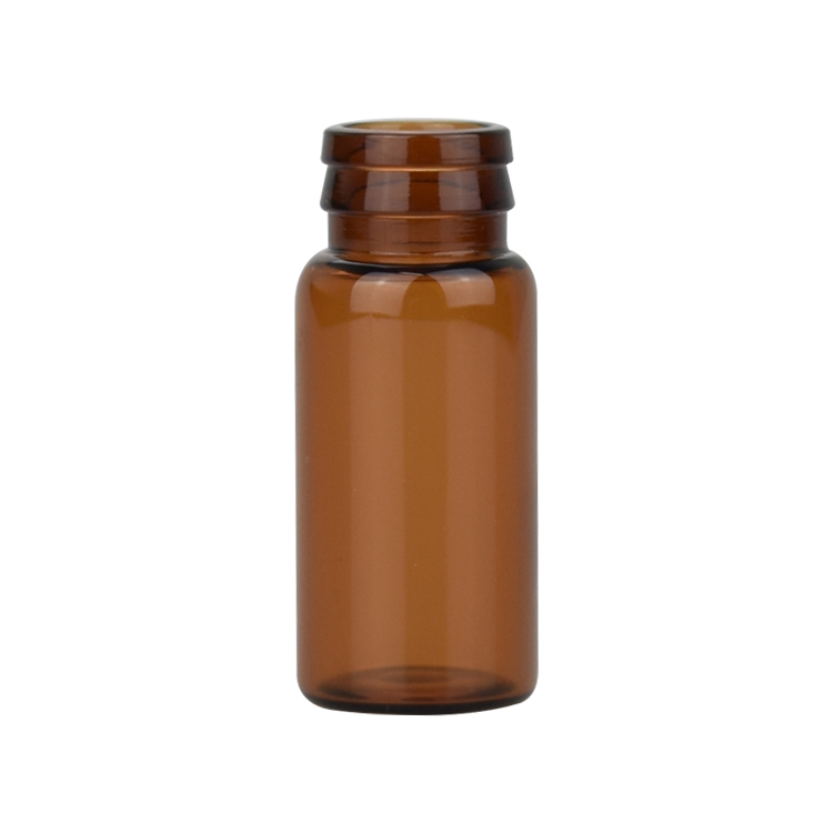 5ml 6ml 7ml 8ml 10ml 12ml 15ml natural amber glass vial, small tablet bottle with white plastic cap