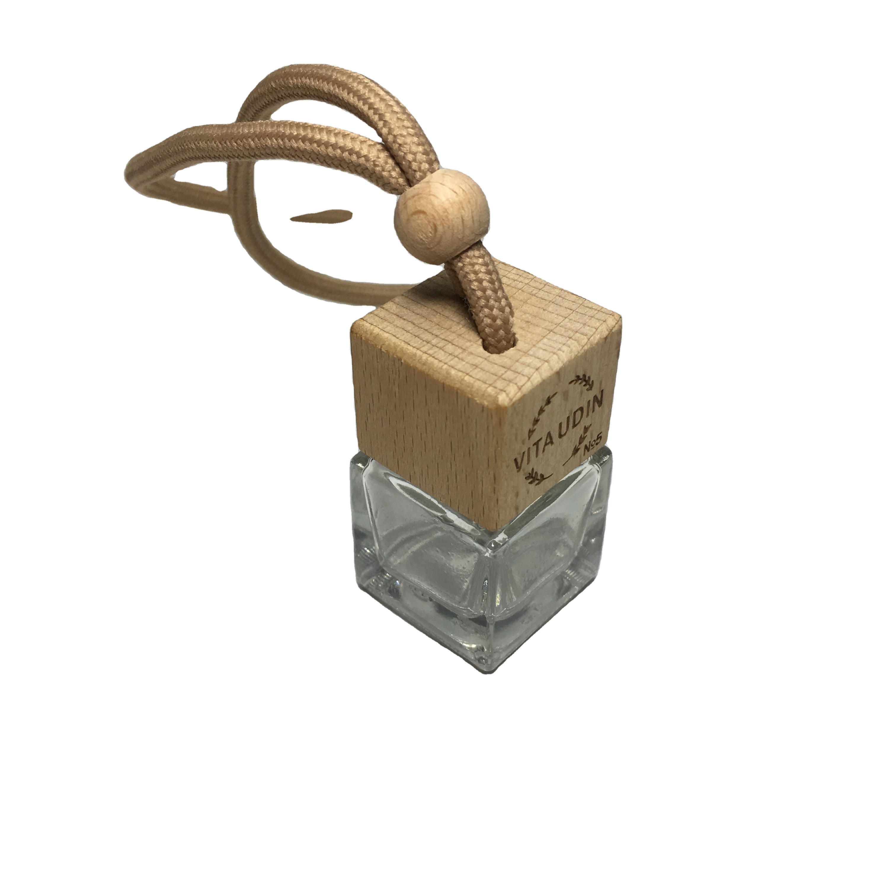 5ml 6ml 7ml 8ml car hanging perfume bottle wooden cap
