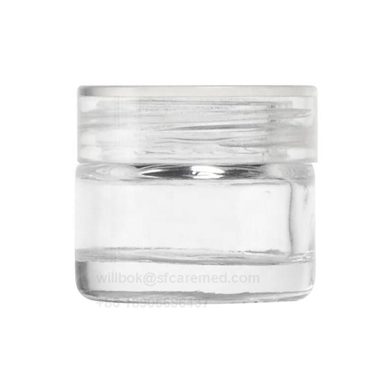 5ml/7ml/10ml 1 Gram Custom Logo Printed CR Glass Concentrate Container