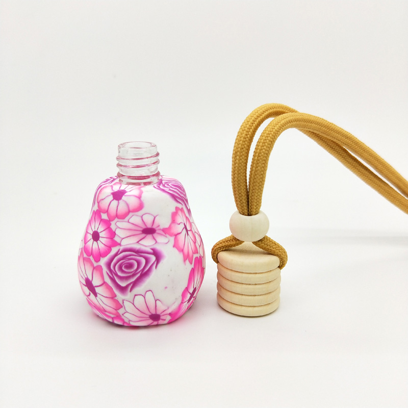 5ml 7ml 10ml 12ml Wholesale Polymer Clay Hanging Car Perfume Bottle