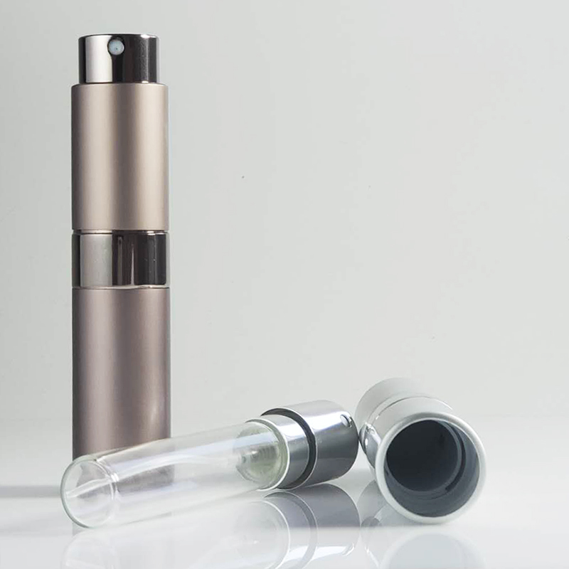 5ml 7ml 10ml 15ml 20ml Mini Aluminum Refillable Perfume Atomizer Glass Bottle With Pump