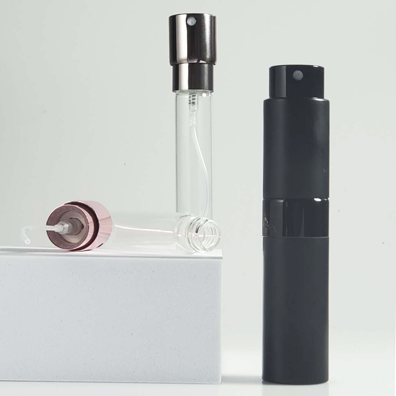 5ml 7ml 10ml 15ml 20ml Mini Aluminum Refillable Perfume Atomizer Glass Bottle With Pump