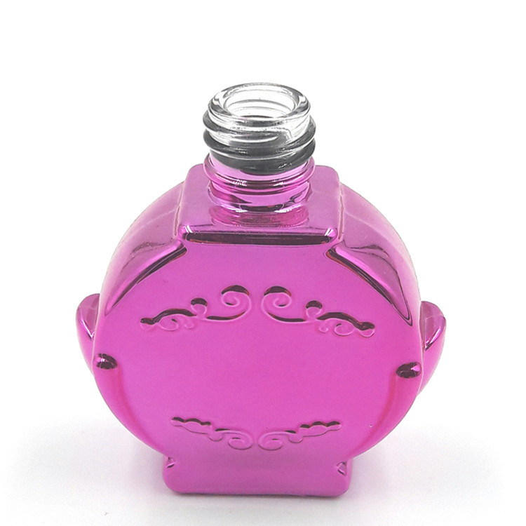 5ml 7ml 10ml 15ml custom electroplating luxury nail polish glass bottle