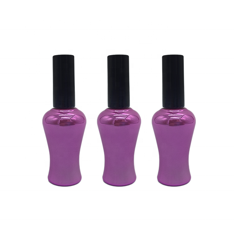 5ml 7ml 10ml 15ml custom large empty uv gel glass nail polish bottle Clear empty Glass 10ml Nail Polish Bottles with brush