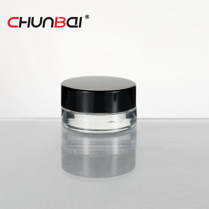 5ml 7ml 10ml clear CBD balm glass jars with screw cap