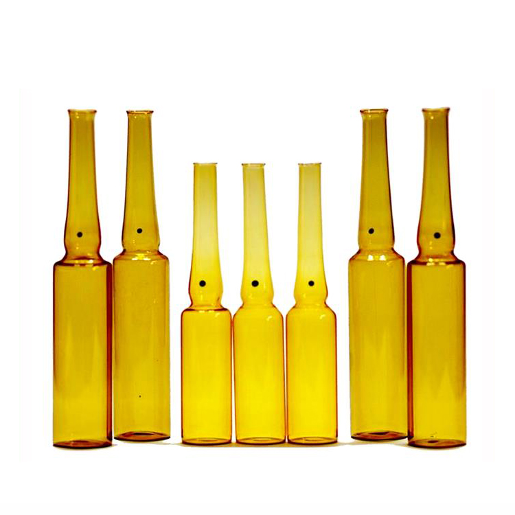 5ml 7ml 8ml 10ml 12ml 15ml empty amber cosmetic injection ampoule serum medical eye glass vial bottle