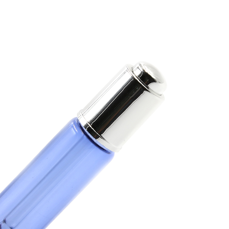5ml 7ml 8ml 10ml 12ml 15ml mini skin care blue painting essential oil glass vial with plastic press dropper perfume sample bot