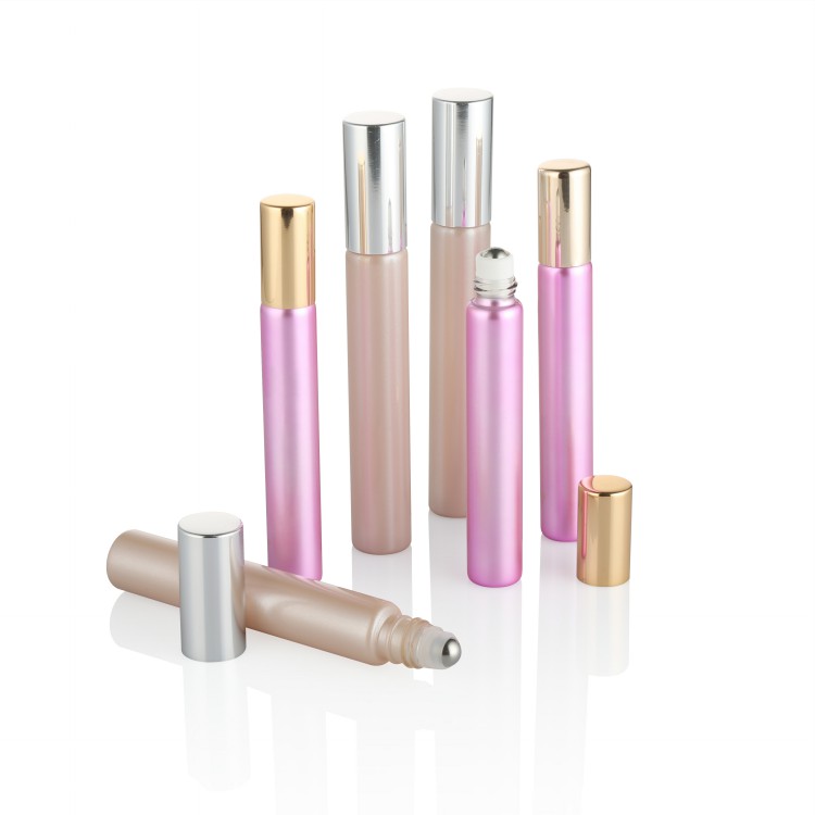 5ml 7ml 8ml 10ml 15ml long thick frosted glass perfume roller bottles essential tube roll on bottles