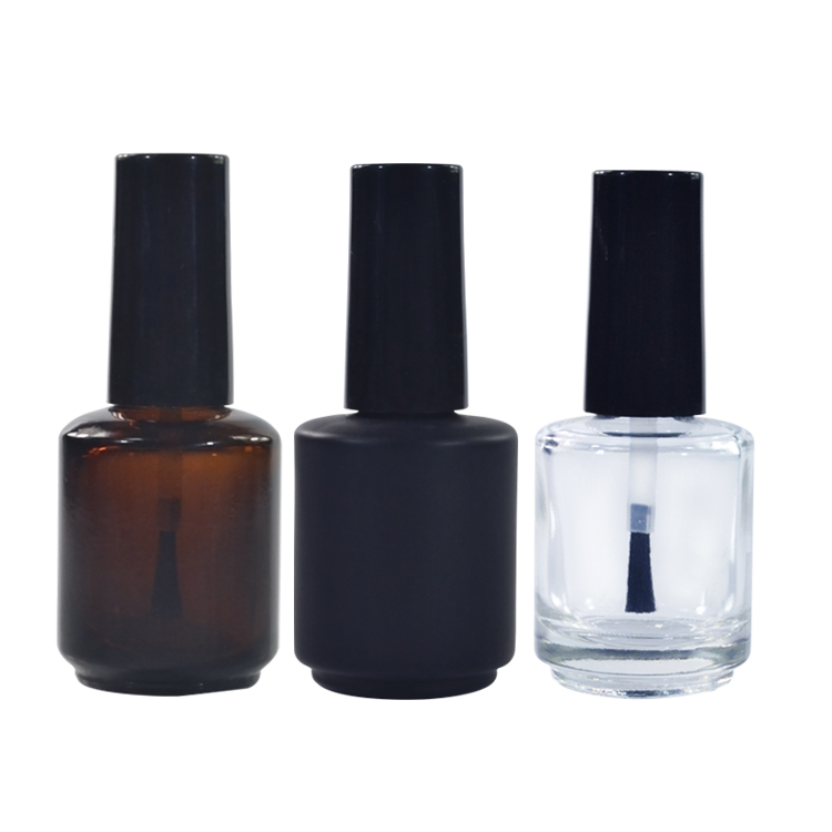 5ml 7ml 8ml 9ml 10ml 11ml 13ml 14ml 15ml Empty fancy custom uv gel round glass nail polish bottle with cap and brush
