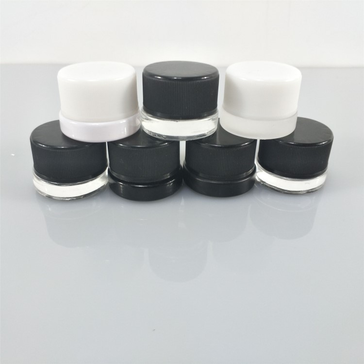 5ml 7ml 9ml 5g 7g 9g Glass clear CBD Wax Oil Concentrate Container glass Jar with child resistant