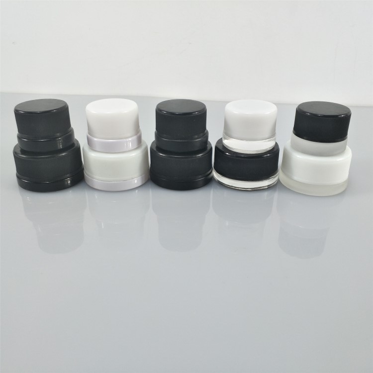 5ml 7ml 9ml 5g 7g 9g Glass clear CBD Wax Oil Concentrate Container glass Jar with child resistant