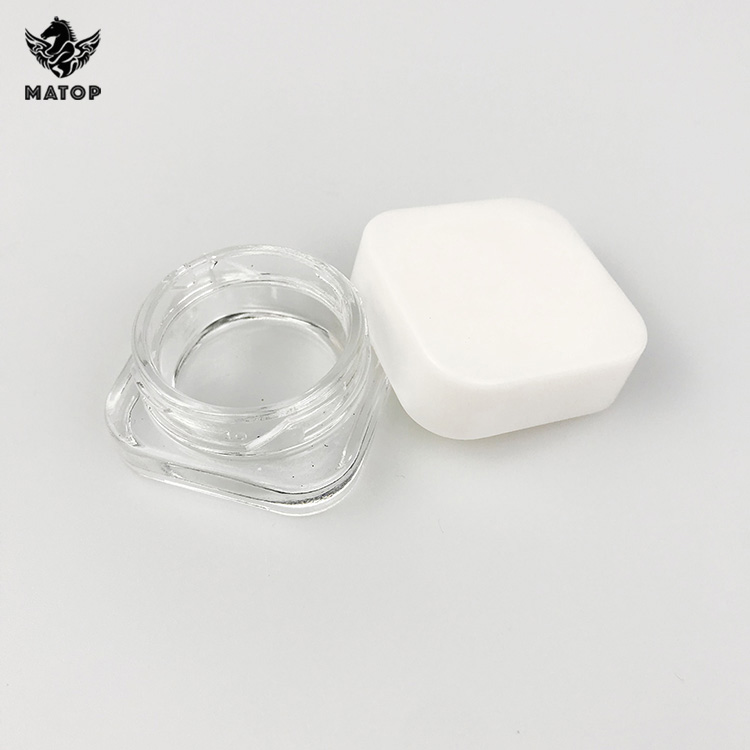 5ml 7ml 9ml Child Proof Black White Clear Stash Jar Weed