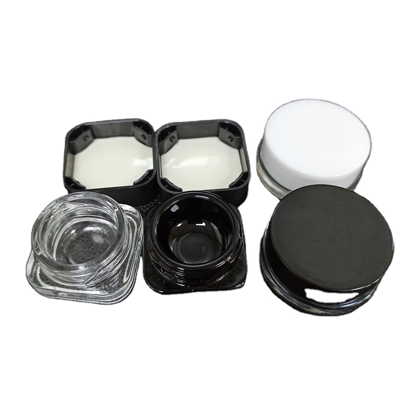5ml 7ml 9ml Glass Concentrate Storage Jar with Child Proof Cap