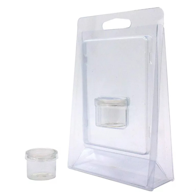 5ml 7ml 9ml Glass Vial Shoulderless Concentrate Jars with Silicon Lid