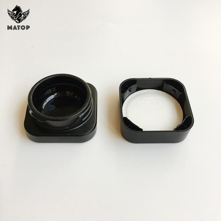5ml 7ml 9ml Hot Stamping Black concentrate child resistant glass jar