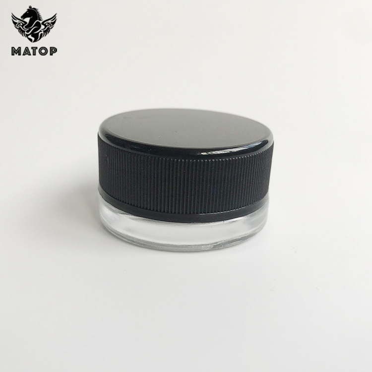 5ml 7ml 9ml flat thickwall small eye cream glass jar
