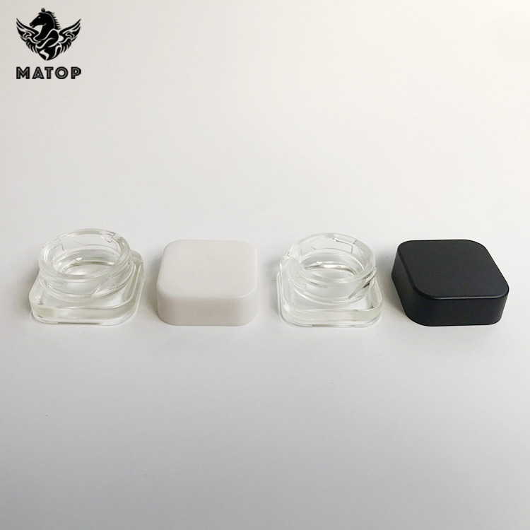 5ml 7ml 9ml flat thickwall small eye cream glass jar